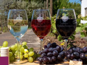 Weiß-, Rosé- und Rotwein